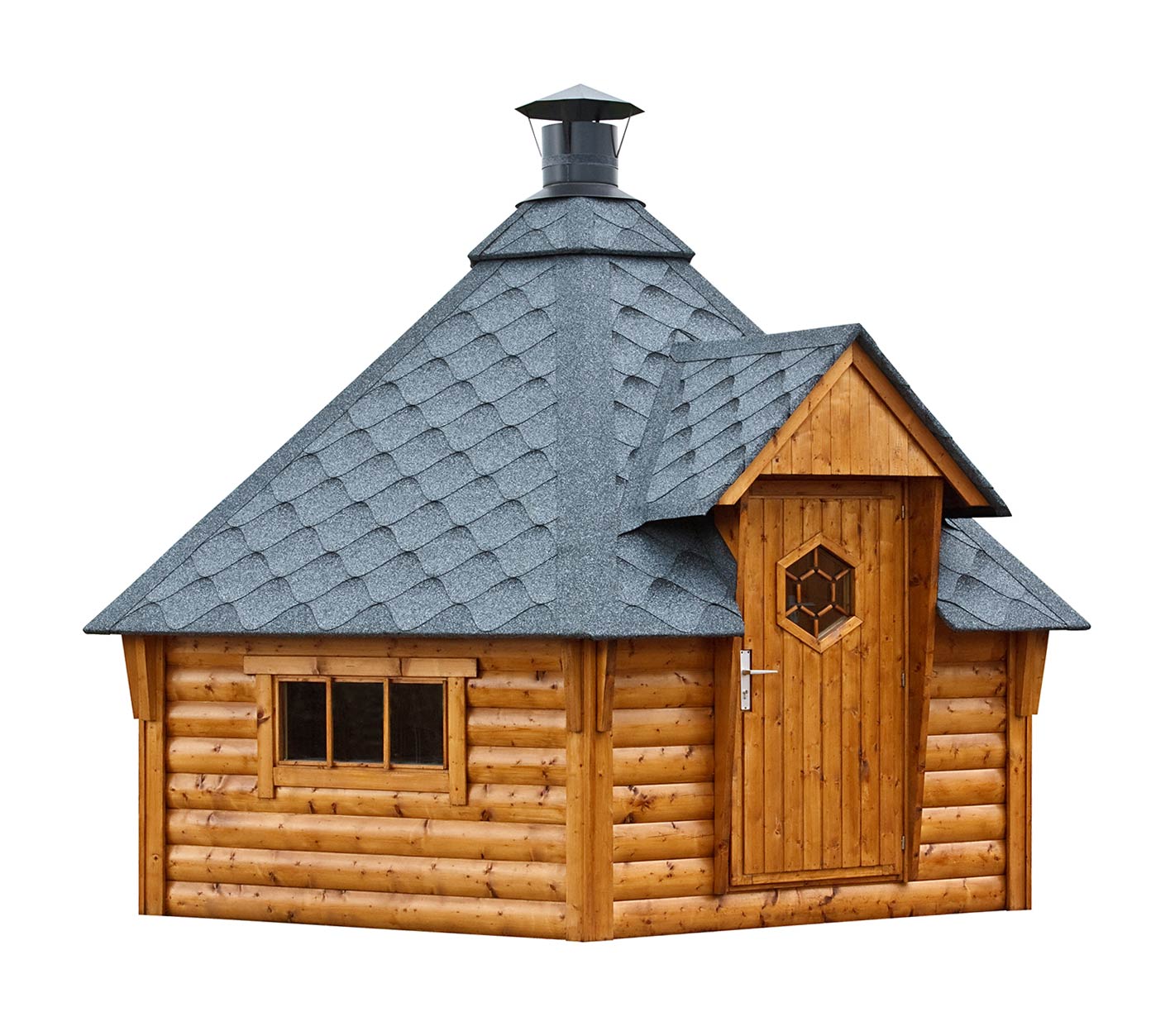 Ob Gartenhaus oder Sauna - wir haben das perfekte Gartenhaus für Sie Saunahaus aus Holz freigestellt